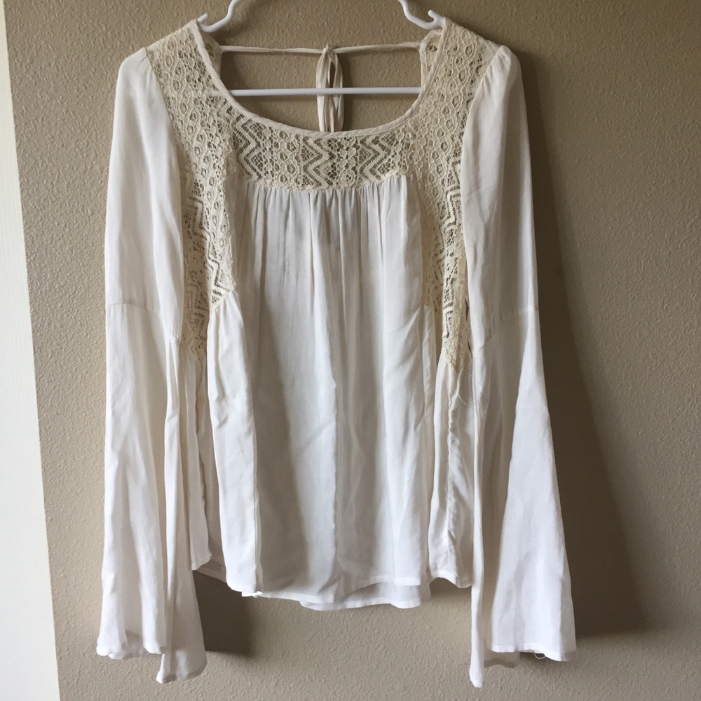 LA Hearts wide sleeve flowy top